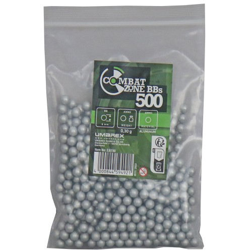 Preview: Combat Zone Alu BBs round balls for airsoft weapons